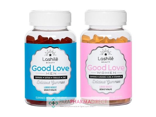Nutrition / Sport Lashilé Beauty - Good Love Men + Women - Libido Boost DUO PACK 2x60 Gummies