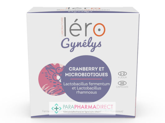 Nutrition / Sport Léro Gynélys Cranberry & Lactobacillus 20 Capsules