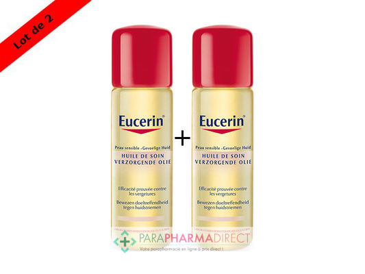 Bébé / Grossesse Eucerin Huile de Soin Vergetures Peau Sensible 2x125ml