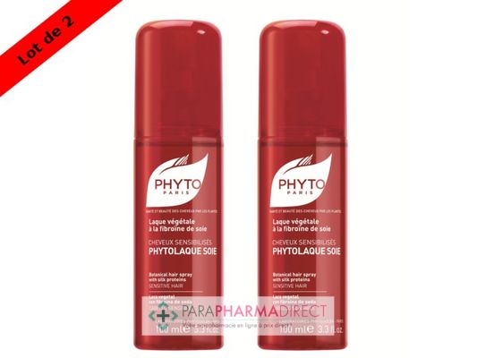 Corps / Beauté Phyto PhytoLaque Soie Spray Cheveux Sensibilisés 2x100ml