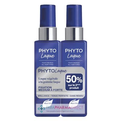 Corps / Beauté Phyto PhytoLaque - Laque Végétale - Tous Cheveux - Spray LOT de 2x100 ml