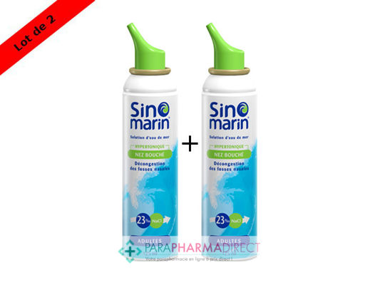 Hygiène / Bien-Être Sinomarin Hypertonique Nez Bouché Adulte 2x125ml