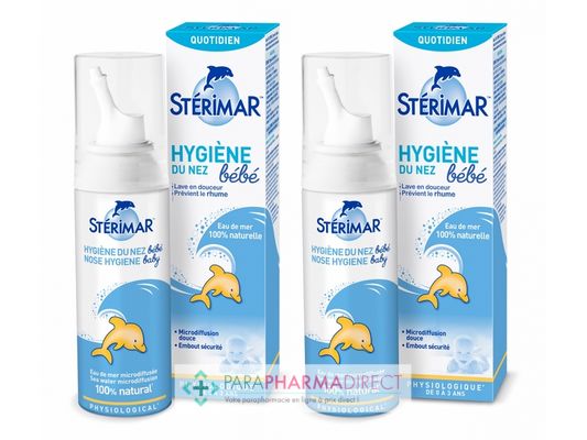 Bébé / Grossesse Stérimar Quotidien Hygiène du Nez Bébé de 0 à 3 ans Spray Nasal Physiologique 2x100ml