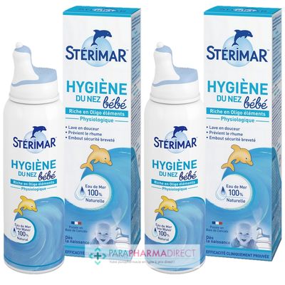 Bébé / Grossesse Stérimar Hygiène du Nez Bébé - Physiologique - Spray Nasal 2x100 ml