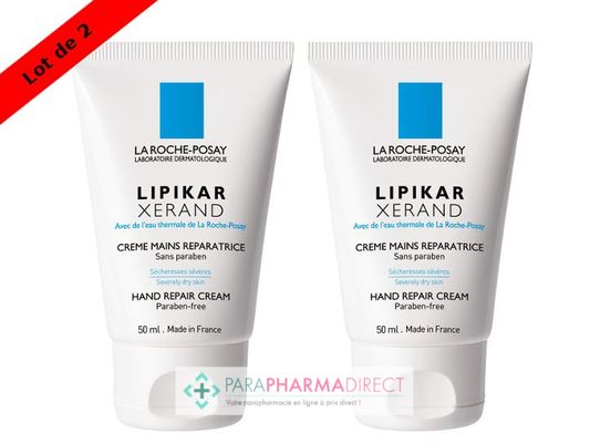 Corps / Beauté La Roche Posay Lipikar Xerand Crème Mains Réparatrice 2x50ml