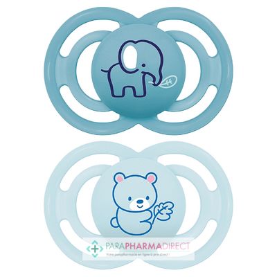 Bébé / Grossesse MAM Perfect - Duo Sucette Silicone "Animaux" 18 mois+