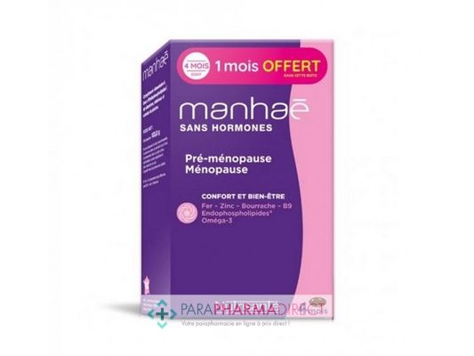 Nutrition / Sport Nutrisanté Manhae Feminité Ménopause Sans Hormones Sans Soja 120 capsules (4 mois)