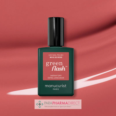 Corps / Beauté Manucurist Green Flash - Vernis LED - Bois de Rose 15 ml : Ongles pour Maquillage