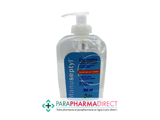 Manuseptyl Gel Mains Sans Rinçage Bactéricide 300ml Corps / Beauté Manuseptyl Gel Mains Sans Rinçage Bactéricide 300ml