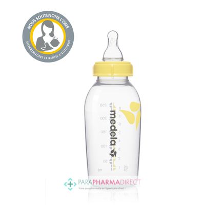 Bébé / Grossesse Medela Biberon 250ml + Tétine Taille M sans BPA