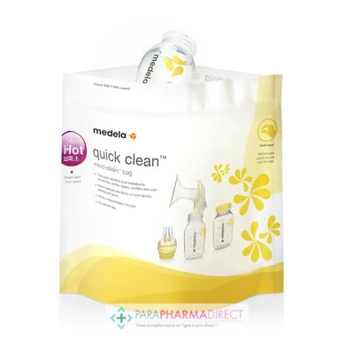 Bébé / Grossesse Medela Quick Clean - Sachets Stérilisateur pour Micro-ondes x5