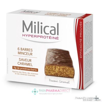 Nutrition / Sport Milical Minceur Saveur Caramel 6 Barres