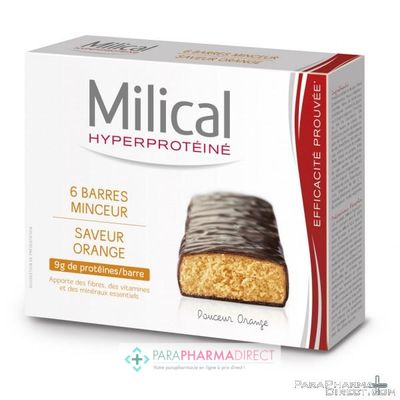 Nutrition / Sport Milical Minceur Saveur Orange 6 Barres
