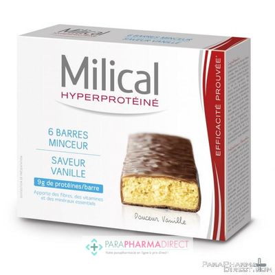 Nutrition / Sport Milical Minceur Saveur Vanille 6 Barres