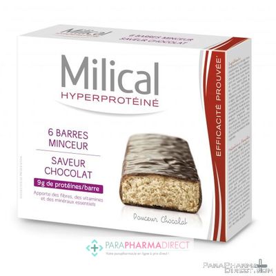 Nutrition / Sport Milical Minceur Saveur Chocolat 6 Barres