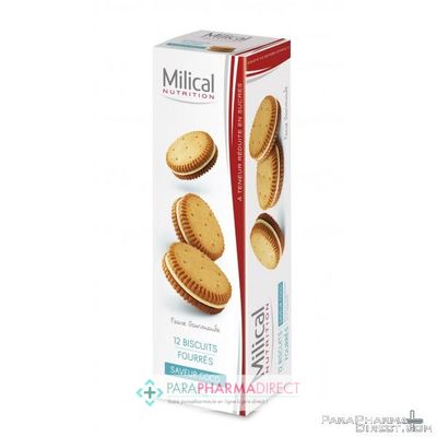 Nutrition / Sport Milical Biscuits Fourrés Saveur Coco 12 biscuits