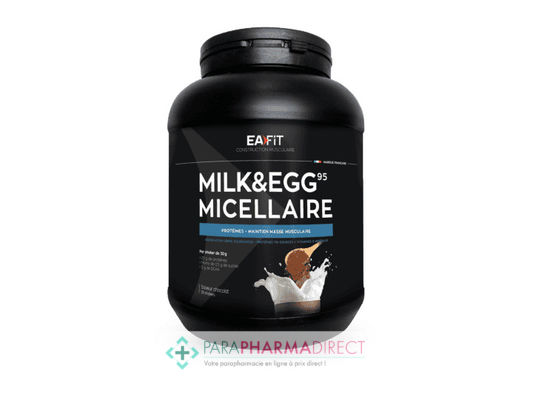 Nutrition / Sport Eafit Milk & Egg 95 Micellaire Saveur - Protéines • Maintien Masse Musculaire Saveur Chocolat 750 g