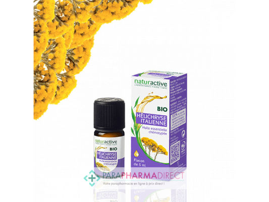 Hygiène / Bien-Être Naturactive Huile Essentielle d'Hélichryse BIO 5ml : Huiles Essentielles pour Phyto-Aroma / BIO