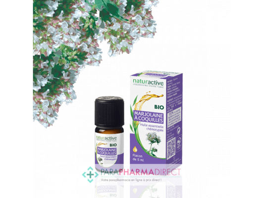Hygiène / Bien-Être Naturactive Huile Essentielle de Marjolaine à Coquilles BIO 5ml : Huiles Essentielles pour Phyto-Aroma / BIO