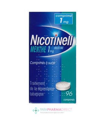 Médicaments NICOTINELL MENTHE 1 mg, 96 comprimés à sucer