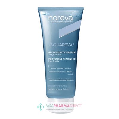 Corps / Beauté Noreva Aquareva Gel Moussant Hydratant Peaux Déshydratées 200ml