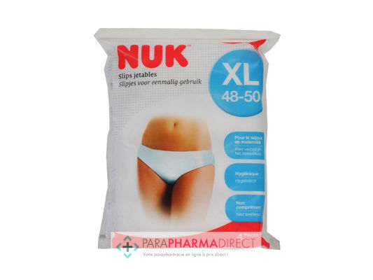 Bébé / Grossesse Nuk Slips Jetables Maternité Taille XL 48-50 x4