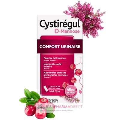Nutrition / Sport Nutreov Cys-Régul D-Mannose Confort Urinaire 7 sticks