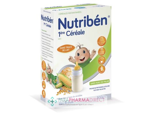 Bébé / Grossesse Nutriben 1ères Céréales Sans Gluten Dès 4 Mois 300g : Repas pour Bébé / Enfant