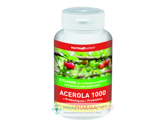 Nutrition / Sport NutriExpert Acerola 1000 + Prébiotique 60 comprimés : Forme / Fatigue pour Compléments Alimentaires