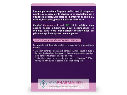 Nutrition / Sport Manhaé - Ménopause Expert BIO 60 gélules