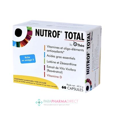 Nutrition / Sport NUTROF TOTAL - Maintien d'une Vision Normale - 60 capsules (1 mois)