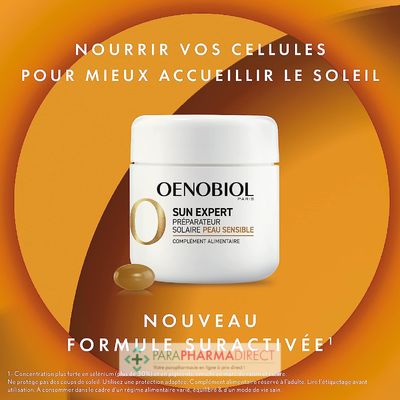 Nutrition / Sport Oenobiol Sun Expert - Préparateur Solaire - Peau Sensible 30 Capsules