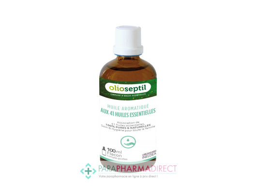 Hygiène / Bien-Être Olioseptil Bio 41 Huile Aromatique aux 41 Huiles Essentielles 100ml : Huiles Essentielles pour Phyto-Aroma / BIO