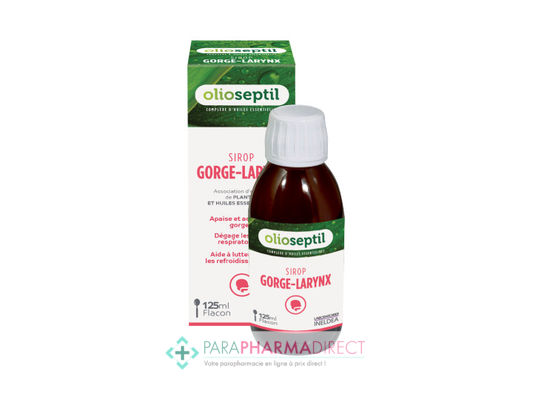 Hygiène / Bien-Être Olioseptil Gorge Larynx Sirop Adulte 125ml : Huiles Essentielles pour Phyto-Aroma / BIO