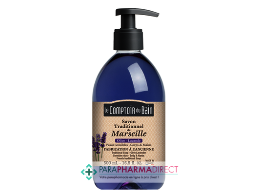 Corps / Beauté Le Comptoir du Bain Savon Liquide de Marseille Olive Lavande 500ml