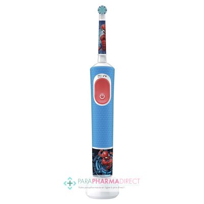 Hygiène / Bien-Être Oral B Brosse à Dents Electrique Pro Kids 3+ Spiderman : Brosses à Dents pour Dentaire