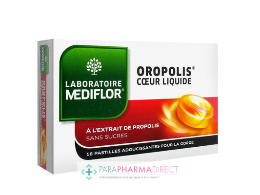 Nutrition / Sport Oropolis Coeur Liquide Adoucit la Gorge 16 pastilles