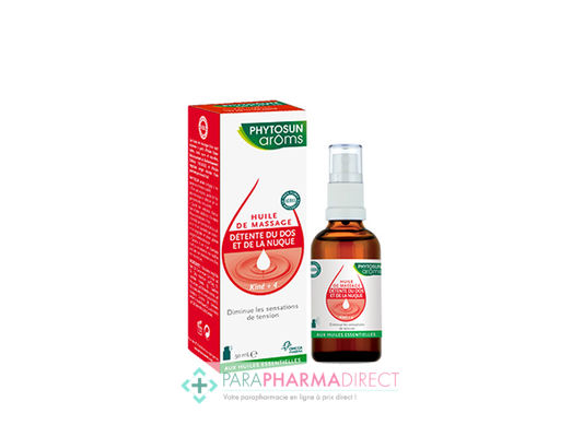 Hygiène / Bien-Être Phytosun Arôms Articulations Huile de Massage Détente du Dos & de la Nuque Kiné +4 50ml