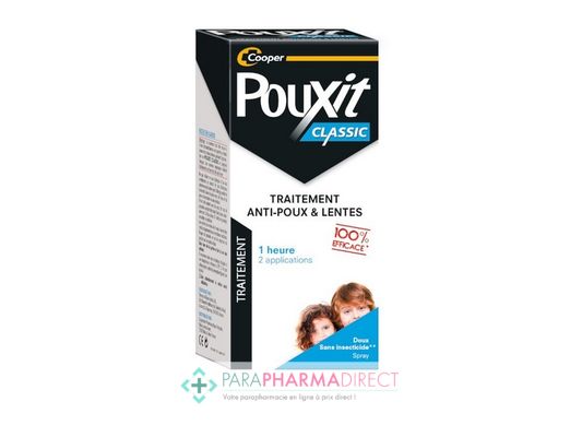Corps / Beauté Pouxit Classic Traitement Anti-Poux et Lentes Spray 100ml : Poux pour Cheveux