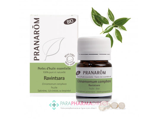 Hygiène / Bien-Être Pranarôm Perles d'Huile Essentielle Ravintsara x60