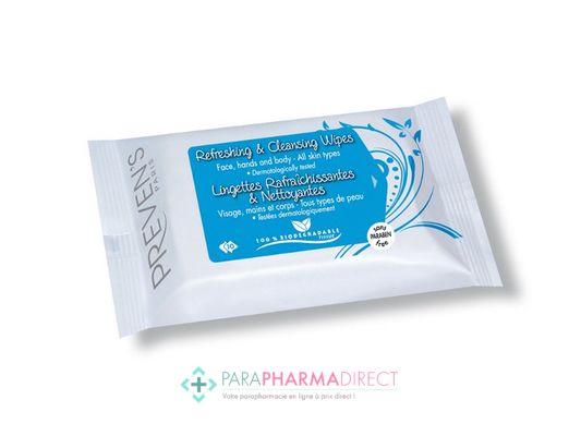 Corps / Beauté Preven's Lingettes Rafraîchissantes et Nettoyantes x10