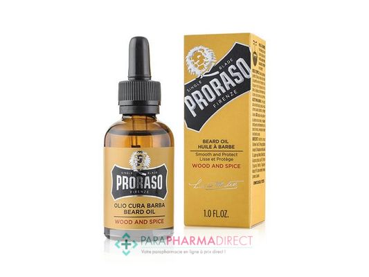Corps / Beauté Proraso Wood & Spice Huile à Barbe 30ml : Rasage pour Homme