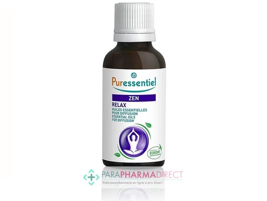 Hygiène / Bien-Être Puressentiel Zen Relax Huiles Essentielles pour Diffusion 30 ml : Huiles Essentielles pour Phyto-Aroma / BIO