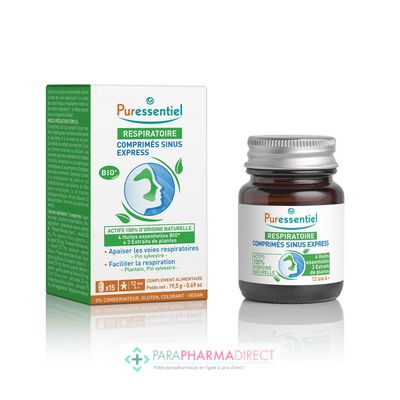 Hygiène / Bien-Être Puressentiel Respiratoire Comprimés Sinus Express 15 comprimés