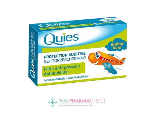 High-Tech / Autres Quies EarPlanes Protection Auditive - Filtre Anti-Pression Avion Enfant 1 Paire réutilisable : Transport pour Voyages