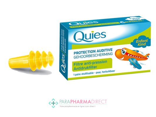 High-Tech / Autres Quies EarPlanes Protection Auditive - Filtre Anti-Pression Avion Enfant 1 Paire réutilisable : Transport pour Voyages