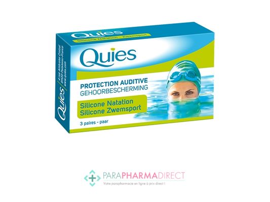 Nutrition / Sport Quies Protection Auditive - Silicone Natation Adulte 3 Paires
