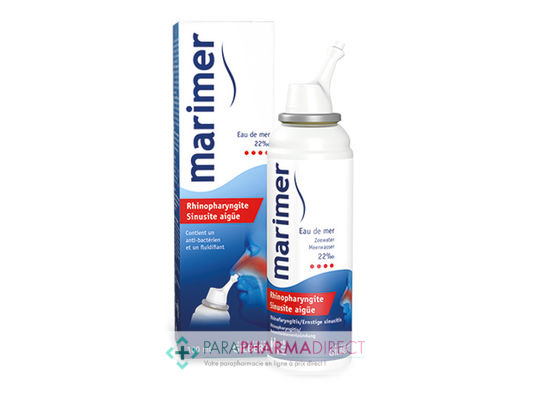 Hygiène / Bien-Être Marimer Rhinopharyngite Sinusite Aigüe Eau de Mer 22‰ Spray 100ml