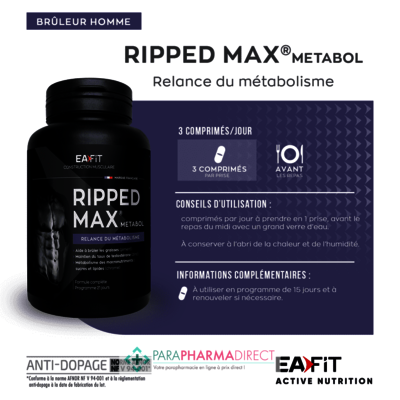 Nutrition / Sport Eafit Ripped Max Metabol - Relance du Métabolisme 63 Comprimés