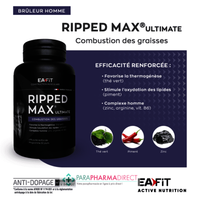Nutrition / Sport Eafit Ripped Max Ultimate - Combustion des Graisses 120 Comprimés